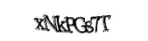 Security check image, please type the characters shown