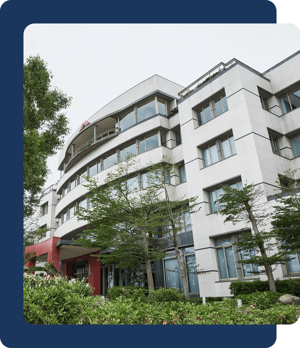 The Johnson Health Tech Headquarters building from the outside.