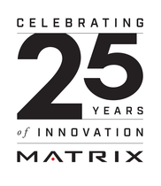 Графика, посвященная 25-летию инноваций Matrix, с крупной цифрой «25» и логотипом Matrix внизу.