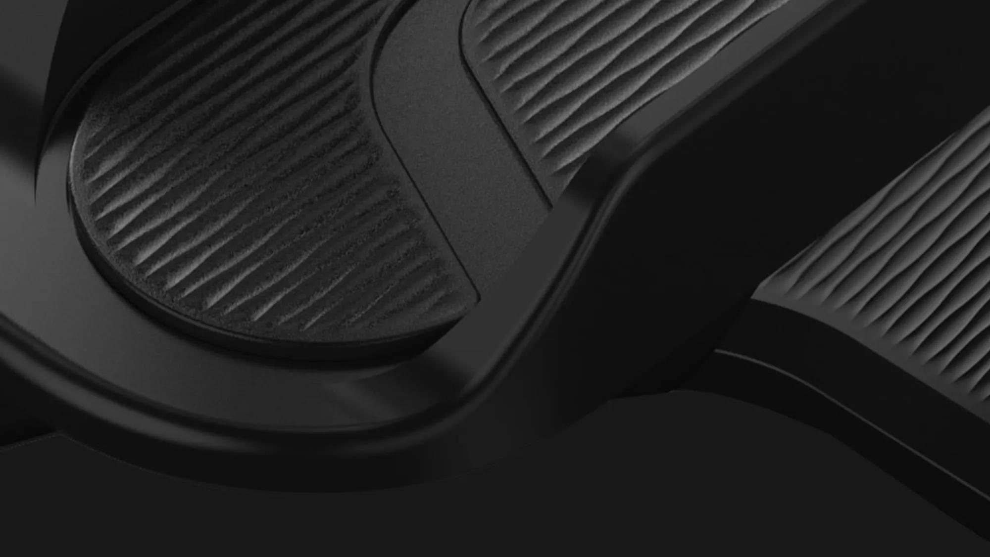 Close-up of Onyx Ascent Trainer's pedals.
