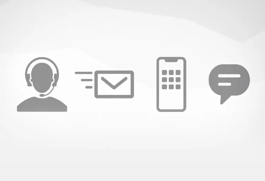 iconos de servicio de asistencia en línea