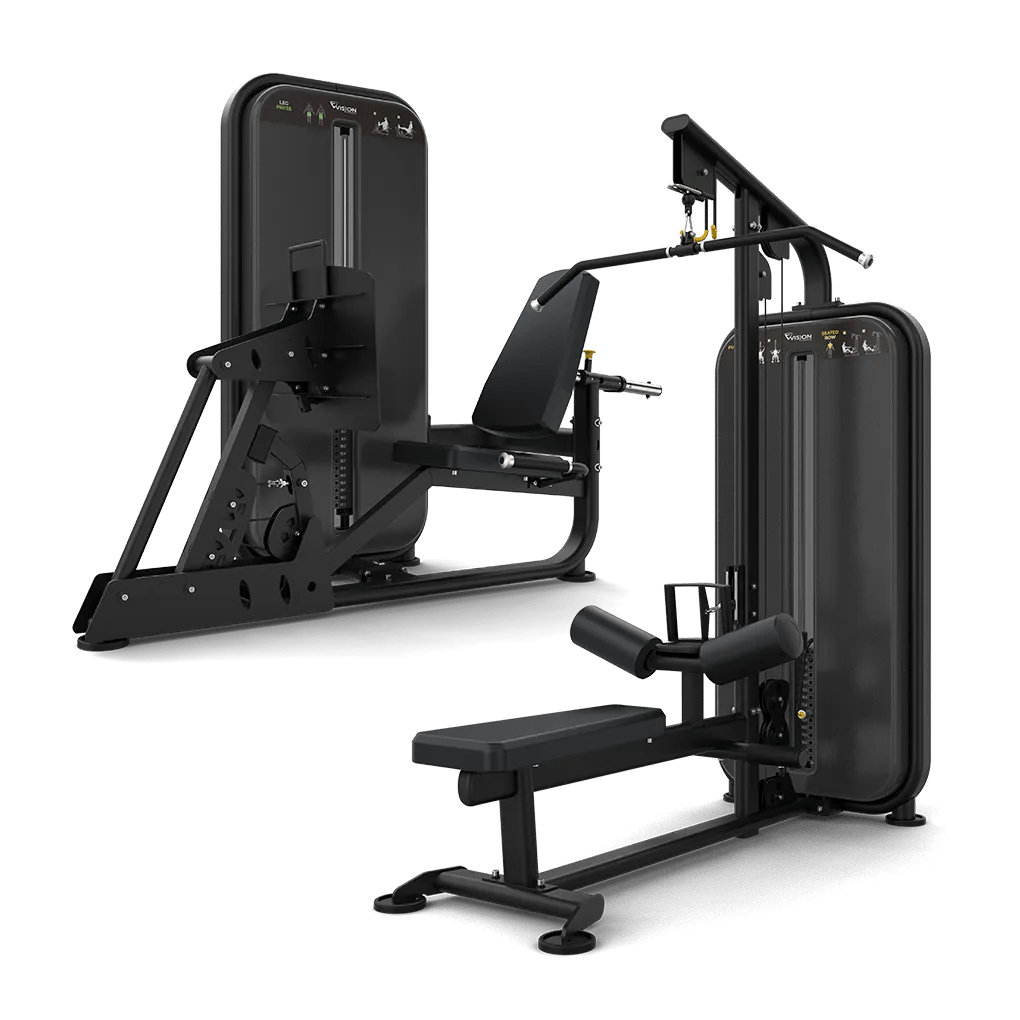 render images of the leg press and lat pulldown strength machines