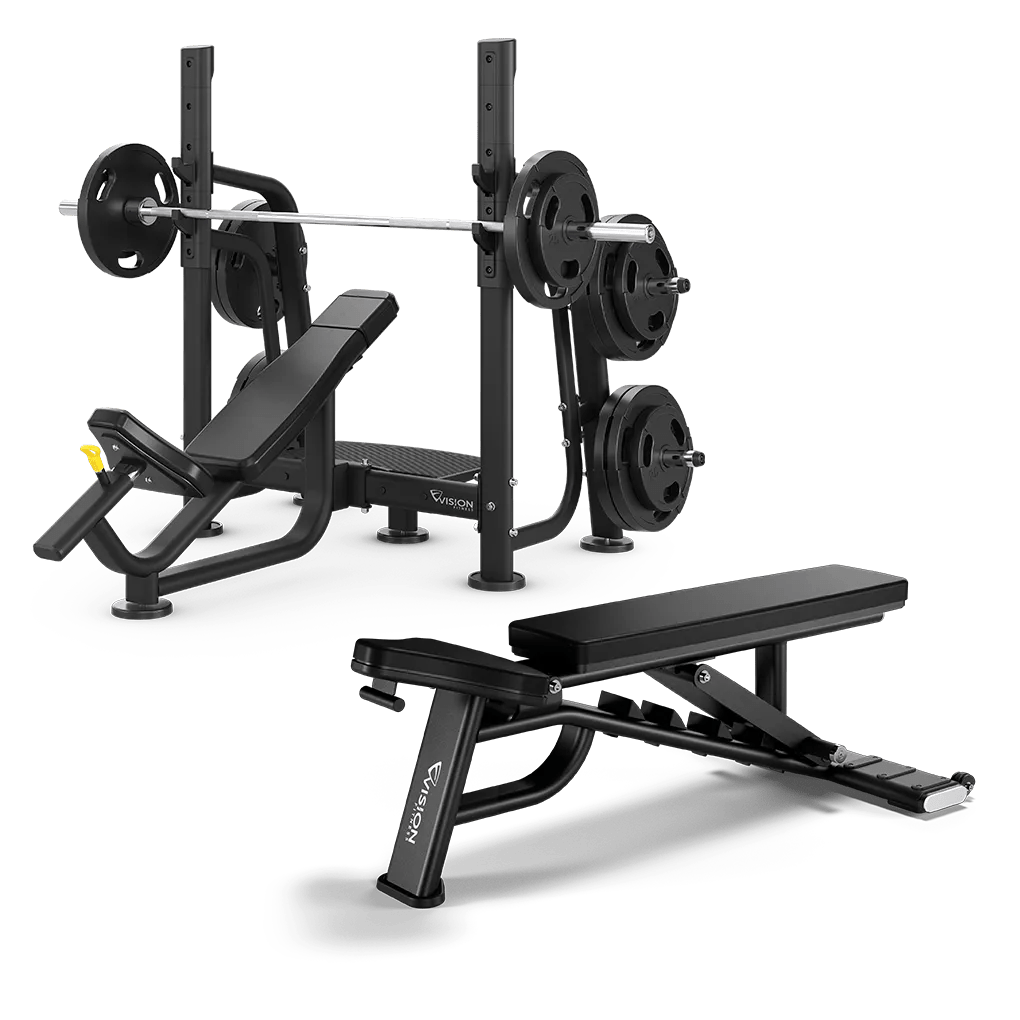 render images of the incline bench and adjustable bench