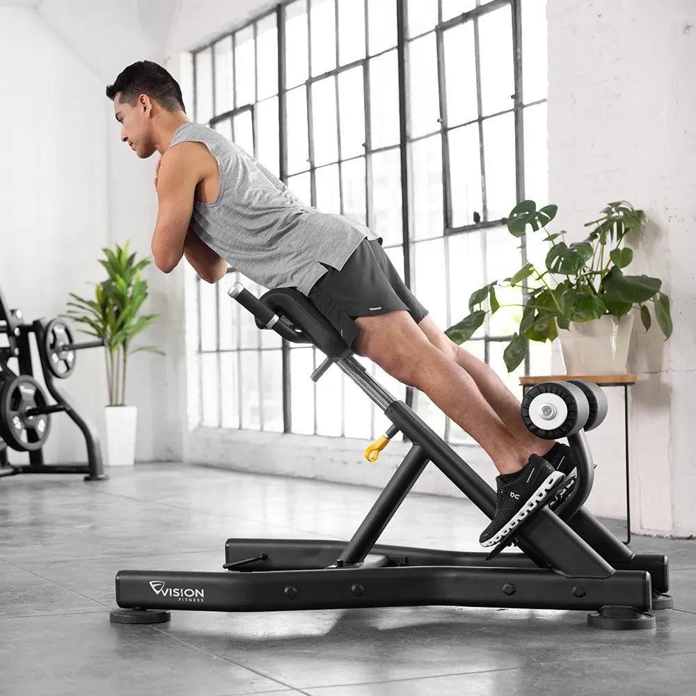 シットアップベンチ （1年国際 保証付） バックエクステンションベンチ | Vision Fitness