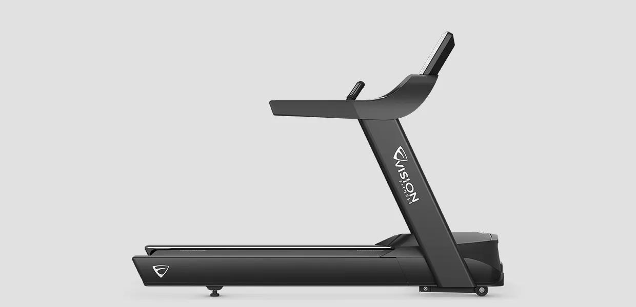 Full view of the Summit Treadmill from the side.