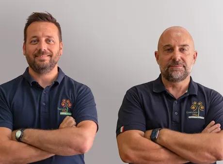 Headshot of Michele Felisatti and Luca Pomidori