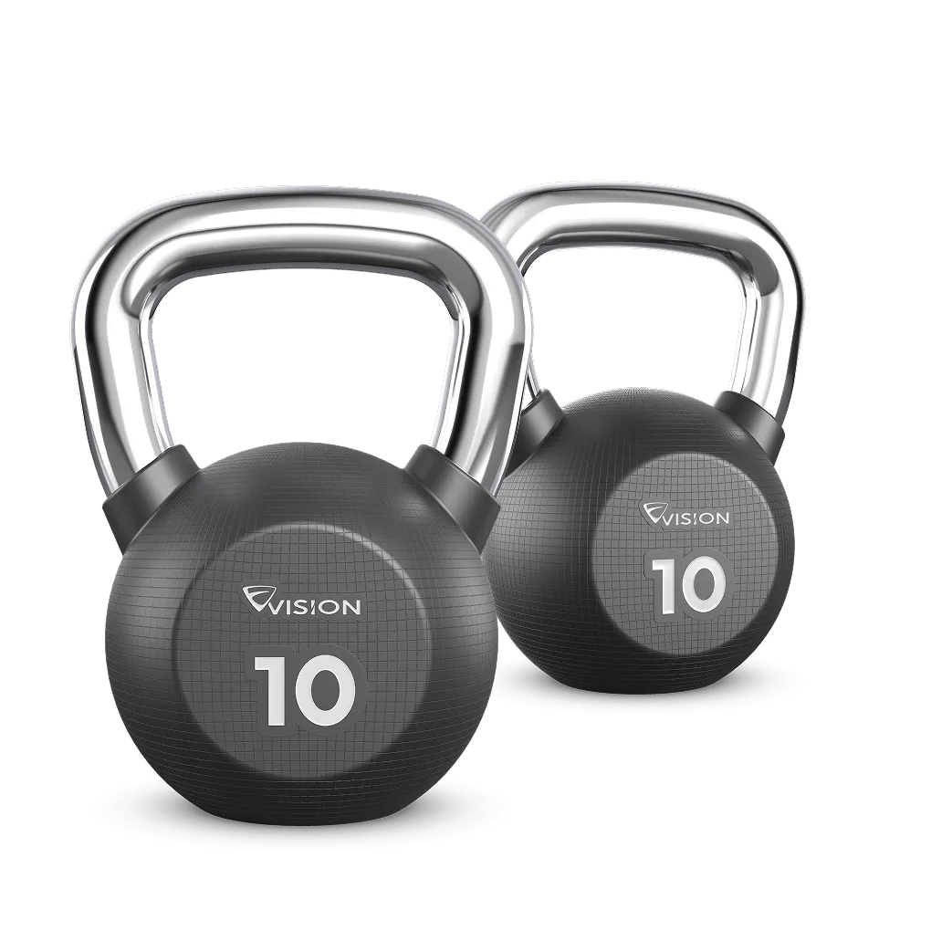 10 lb kettlebells from Vision Fitness