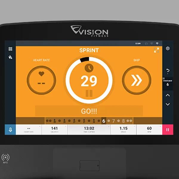 Sprint 8-programmet vises på ENT-konsollen.