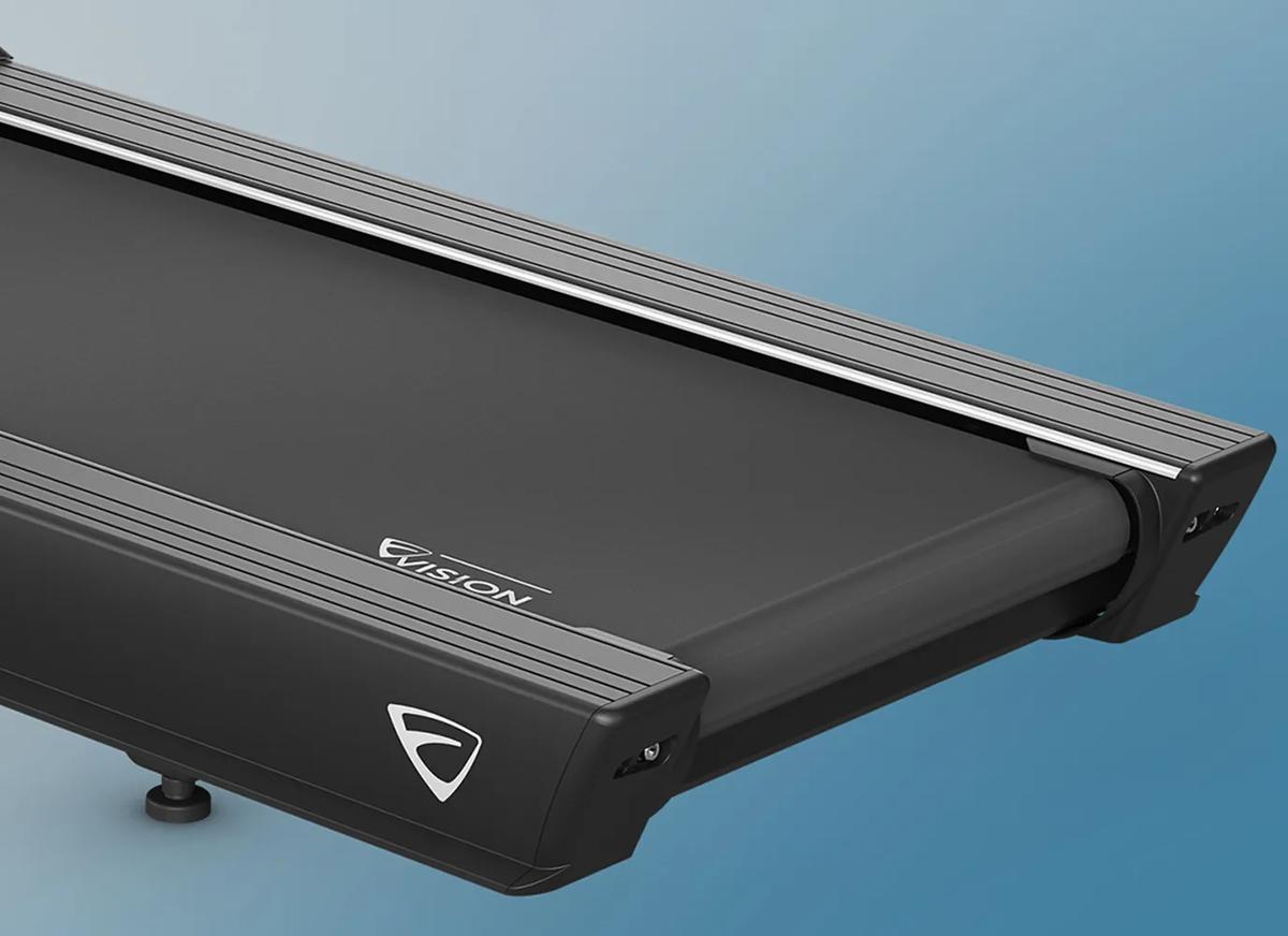 Close-up of the Summit Treadmill's deck and belt.