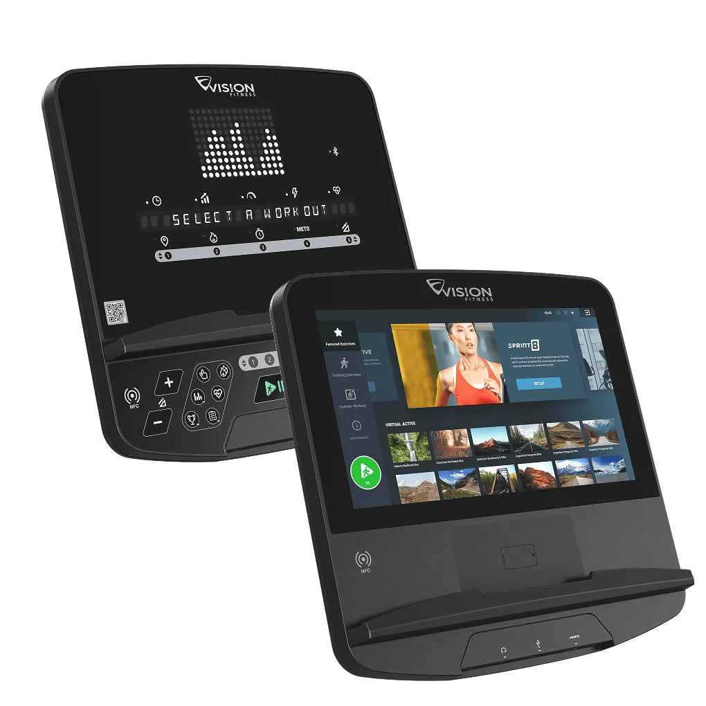 New digital LED and entertainment consoles for the Summit Cardio Series from Vision Fitness