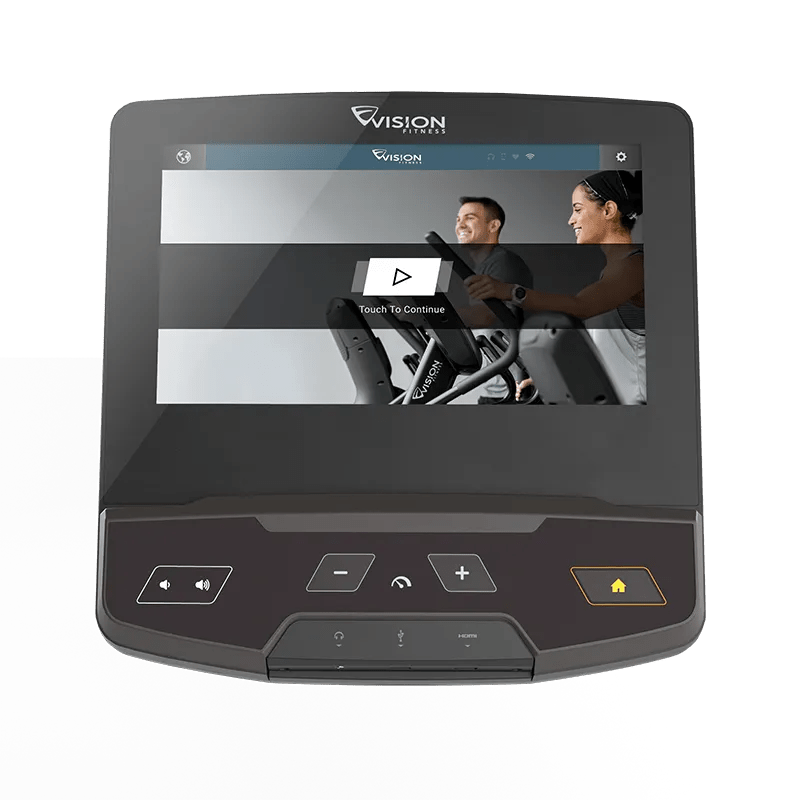 Close-up of the 16" Entertainment Console for other cardio equipment.