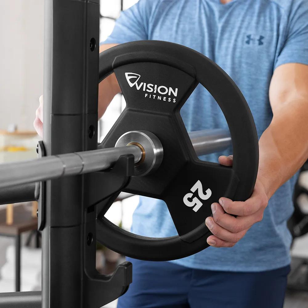 オリンピックフラットスポッターベンチ | Vision Fitness