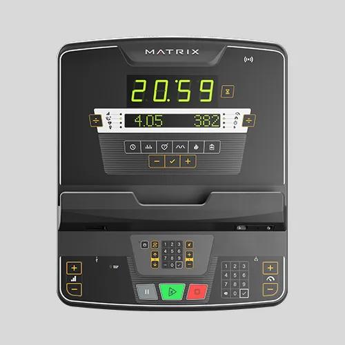 Matrix Fitness LED console on gray background
